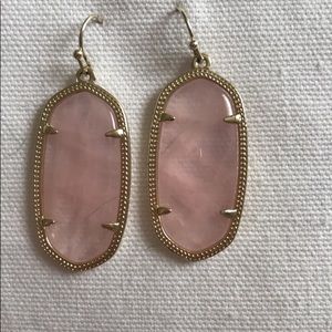 Kendra Scott Elle Rose Quartz Drop Earrings